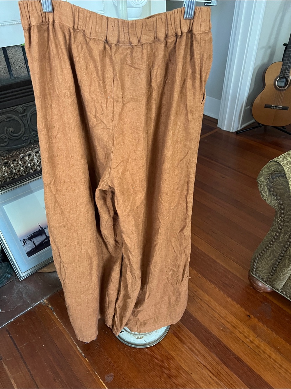 CP Shades Soft Flax Pants in Warm Brown - Picture 4 of 7